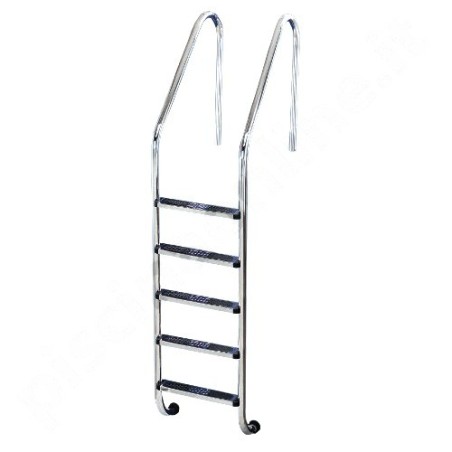Scaletta Standard 5 gradini Acciaio Inox AISI 304