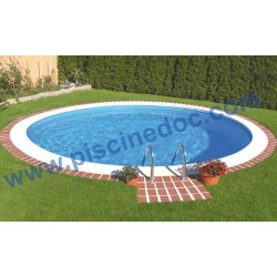 Struttura e liner piscina rotonda -  Ø 4 metri - altezza 150 cm - 18 mc