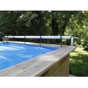 Rullo avvolgitore PREMIUM per piscine in legno