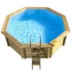 Ecowood Onda 537 - 5,37 x 4,96 m x h 1,18 m - piscina in legno