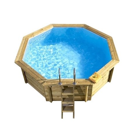 Ecowood Onda 537 - 5,37 x 4,96 m x h 1,18 m - piscina in legno