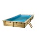 Piscina in legno 3,00 x 5,55 m rettangolare Sunwater 555 Ubbink