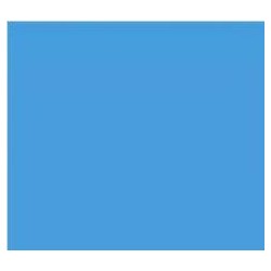 Liner ottagonale allungato su misura 560x350x124 - colore AZZURRO