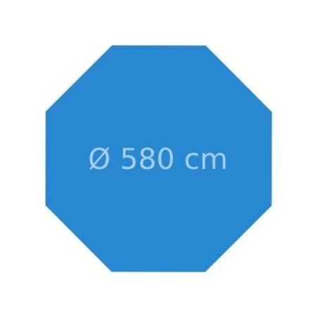 Liner ricambio per piscina Ocea 580 Ubbink colore AZZURRO - ⌀ 580 cm
