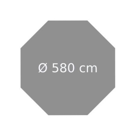 Liner ricambio per piscina Ocea 580 Ubbink colore GRIGIO - ⌀ 580 cm