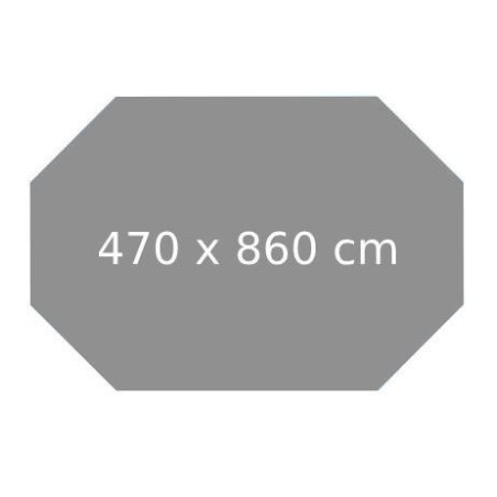 Liner ricambio per piscina Ocea 860 Ubbink colore GRIGIO - 470 x 860 cm - altezza 130 cm