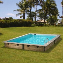 Piscina in legno quadrata Azura 300 x 300 Ubbink. Prezzo offerta!