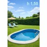 Kit Piscina ovale interrata Adriatika 9,00 x 5,00 m, altezza 150 cm