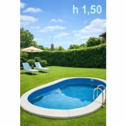 Kit Piscina ovale interrata Adriatika 11,00 x 5,00 m, altezza 150 cm