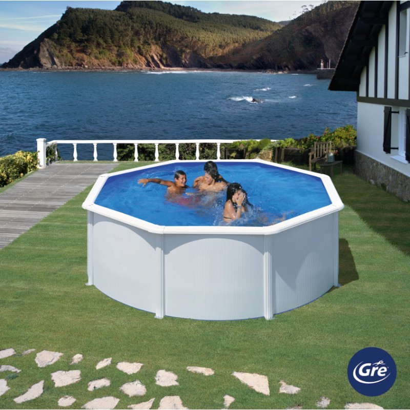 Piscina Gre Aqualoon Bianco Ø 300 cm - h 120 rotonda fuori terra Dream Pool